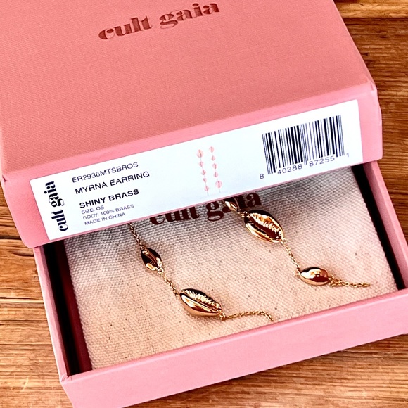 πΊπHPππΊ NWT Cult Gaia Myrna Shell Earrings - Picture 16 of 16